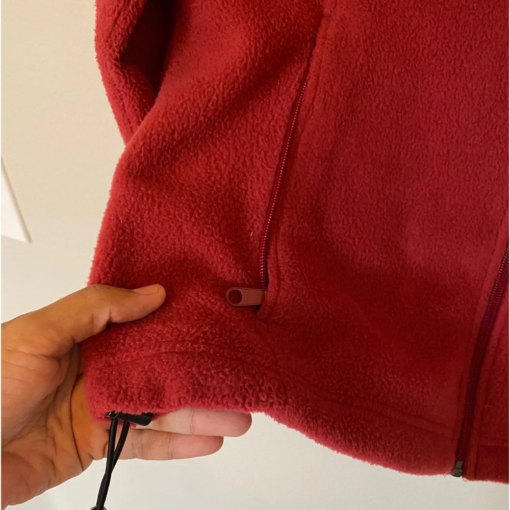 Columbia burgundy fleece zip up.